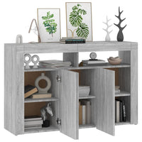 Thumbnail for Sideboard mit LED-Beleuchtung Grau Sonoma 115,5x30x75 cm