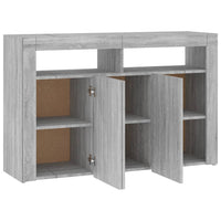 Thumbnail for Sideboard mit LED-Beleuchtung Grau Sonoma 115,5x30x75 cm