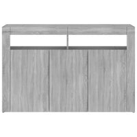 Thumbnail for Sideboard mit LED-Beleuchtung Grau Sonoma 115,5x30x75 cm