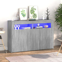 Thumbnail for Sideboard mit LED-Beleuchtung Grau Sonoma 115,5x30x75 cm