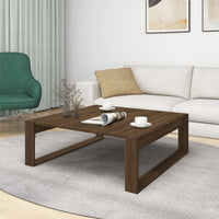 Thumbnail for Couchtisch Braun Eichen-Optik 100x100x35 cm Holzwerkstoff