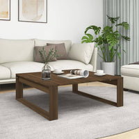 Thumbnail for Couchtisch Braun Eichen-Optik 100x100x35 cm Holzwerkstoff