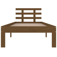Thumbnail for Massivholzbett Honigbraun 75x190 cm