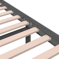 Thumbnail for Massivholzbett Grau 140x200 cm