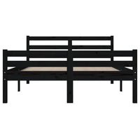 Thumbnail for Massivholzbett Schwarz 160x200 cm