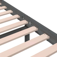 Thumbnail for Massivholzbett Grau 180x200 cm