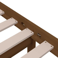 Thumbnail for Massivholzbett Honigbraun 75x190 cm