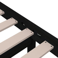 Thumbnail for Massivholzbett Schwarz 75x190 cm