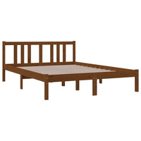Thumbnail for Massivholzbett Honigbraun 135x190 cm