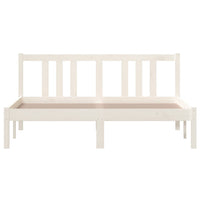 Thumbnail for Massivholzbett Weiß 140x190 cm