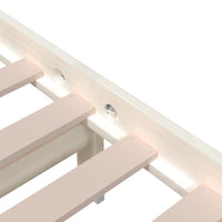 Thumbnail for Massivholzbett Weiß 140x190 cm