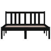 Thumbnail for Massivholzbett Schwarz 120x200 cm