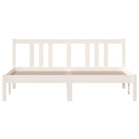 Thumbnail for Massivholzbett Weiß 150x200 cm