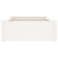 Thumbnail for Massivholzbett Weiß 75x190 cm