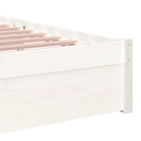 Thumbnail for Massivholzbett Weiß 90x190 cm