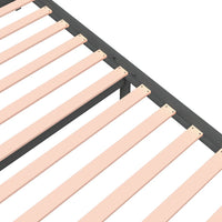 Thumbnail for Massivholzbett Grau 140x190 cm