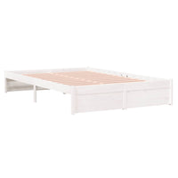 Thumbnail for Massivholzbett Weiß 120x200 cm