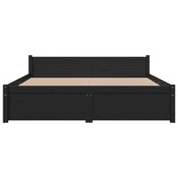 Thumbnail for Massivholzbett Schwarz 135x190 cm