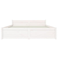 Thumbnail for Massivholzbett Weiß 140x190 cm