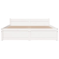 Thumbnail for Massivholzbett Weiß 140x200 cm