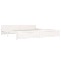 Thumbnail for Massivholzbett Weiß 200x200 cm