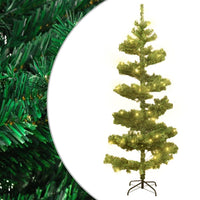 Thumbnail for Spiral-Weihnachtsbaum mit Beleuchtung und Ständer Grün 180 cm