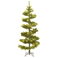 Thumbnail for Spiral-Weihnachtsbaum mit Beleuchtung und Ständer Grün 180 cm