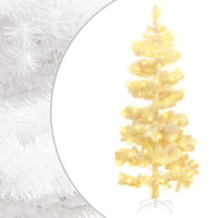 Thumbnail for Spiral-Weihnachtsbaum mit Beleuchtung und Ständer Weiß 150 cm