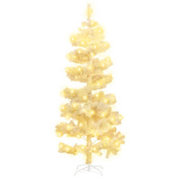 Thumbnail for Spiral-Weihnachtsbaum mit Beleuchtung und Ständer Weiß 150 cm