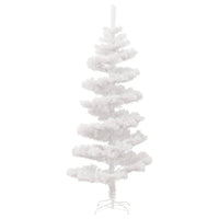 Thumbnail for Spiral-Weihnachtsbaum mit Beleuchtung und Ständer Weiß 150 cm