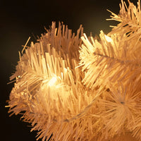 Thumbnail for Spiral-Weihnachtsbaum mit Beleuchtung und Ständer Weiß 150 cm