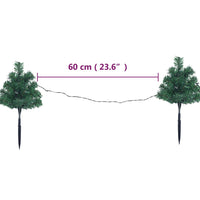 Thumbnail for Wegbeleuchtung Weihnachtsbäume 6 Stk. Mehrfarbig LEDs 45 cm PVC