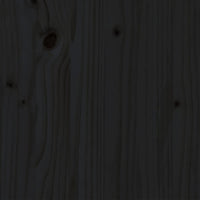 Thumbnail for Massivholzbett Schwarz Kiefer 75x190 cm