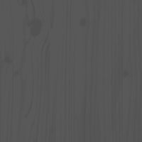 Thumbnail for Massivholzbett Grau 200x200 cm