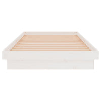 Thumbnail for Massivholzbett Weiß 100x200 cm