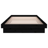 Thumbnail for Massivholzbett Schwarz 100x200 cm