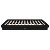 Thumbnail for Massivholzbett Schwarz 120x190 cm