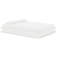 Thumbnail for Massivholzbett Weiß 135x190 cm