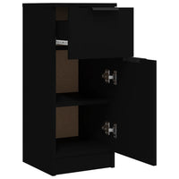 Thumbnail for Sideboard Schwarz 30x30x70 cm Holzwerkstoff