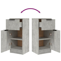 Thumbnail for Sideboard Betongrau 30x30x70 cm Holzwerkstoff