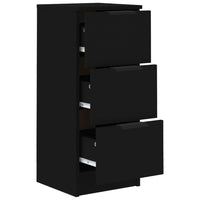 Thumbnail for Sideboard Schwarz 30x30x70 cm Holzwerkstoff