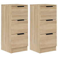 Thumbnail for Sideboards 2 Stk. Sonoma-Eiche 30x30x70 cm Holzwerkstoff