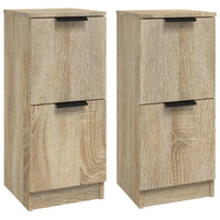 Thumbnail for Sideboards 2 Stk. Sonoma-Eiche 30x30x70 cm Holzwerkstoff
