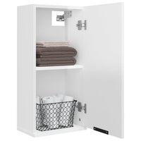 Thumbnail for Wand-Badschrank Hochglanz-Weiß 32x20x67 cm