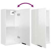 Thumbnail for Wand-Badschrank Hochglanz-Weiß 32x20x67 cm
