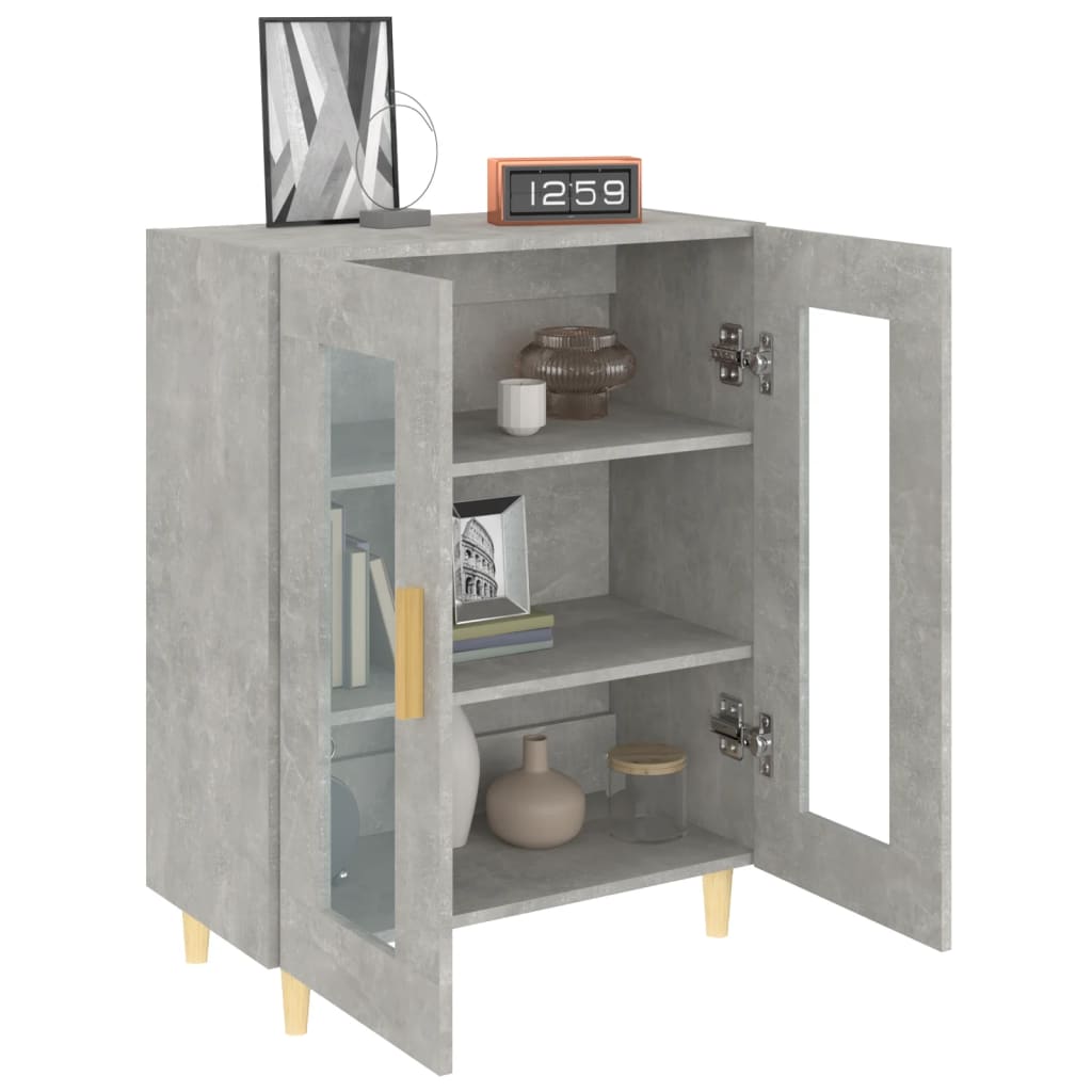 Sideboard Betongrau 69,5x34x90 cm Holzwerkstoff