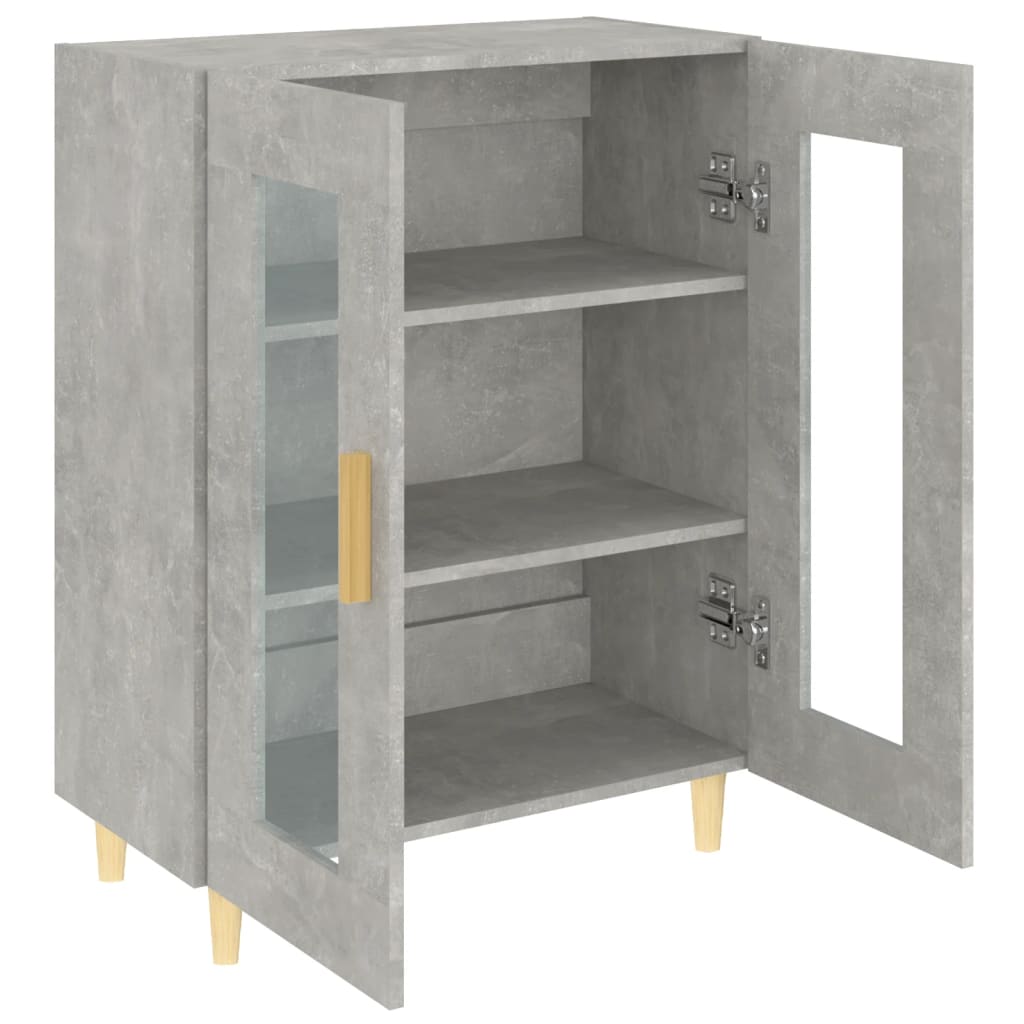 Sideboard Betongrau 69,5x34x90 cm Holzwerkstoff