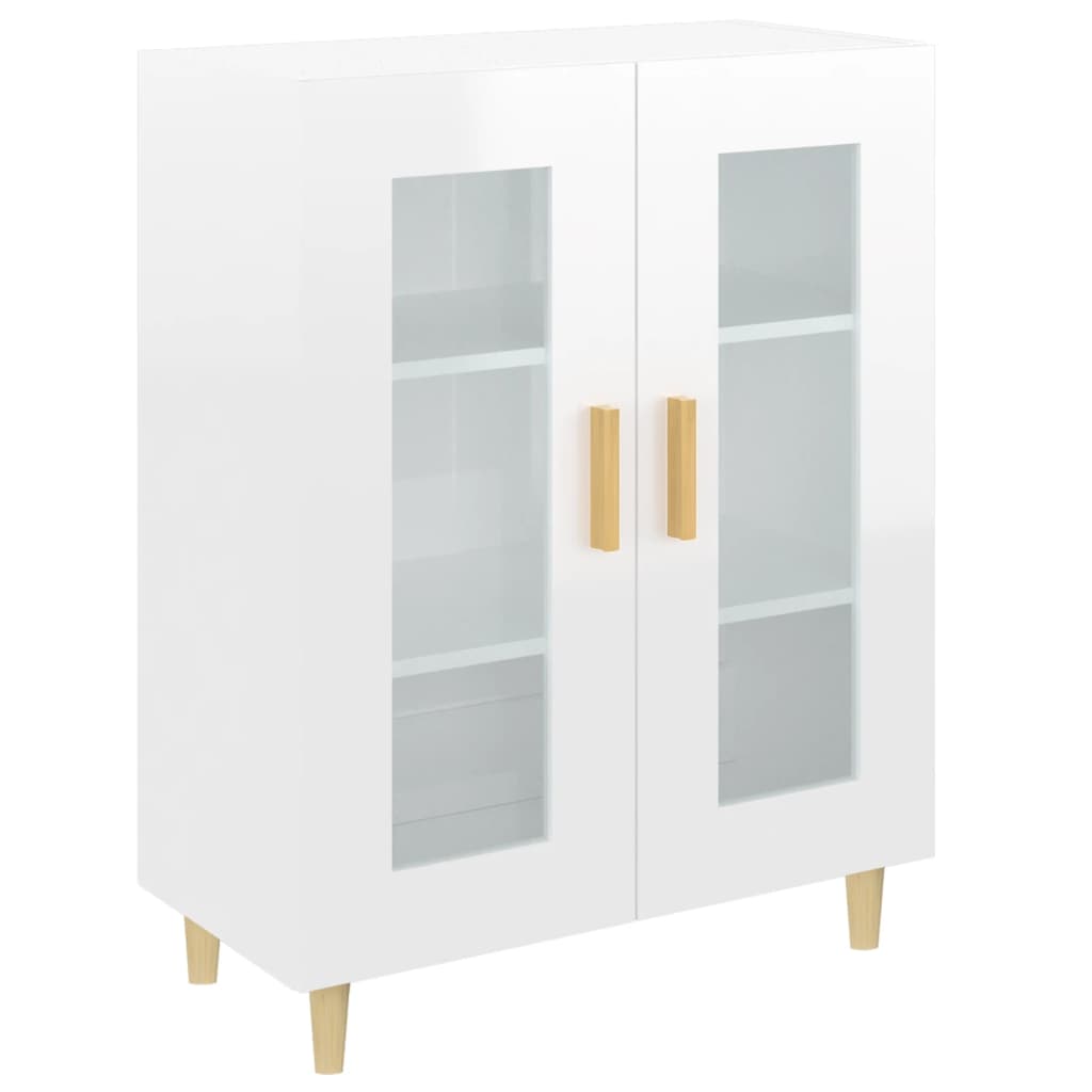 Sideboard Hochglanz-Weiß 69,5x34x90 cm Holzwerkstoff