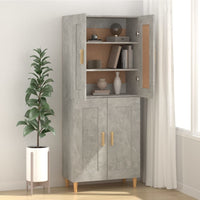 Thumbnail for Sideboard Betongrau 69,5x34x90 cm Holzwerkstoff