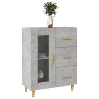 Thumbnail for Sideboard Betongrau 69,5x34x90 cm Holzwerkstoff